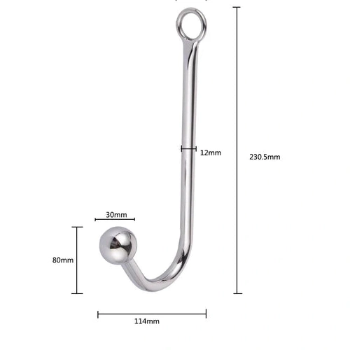 Elegant Cuffs 5334 Collar Hook with Anal Beaded and 0714
